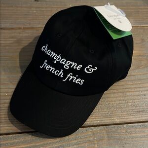 Kate Spade X Target champagne & french fries baseball cap NWT
